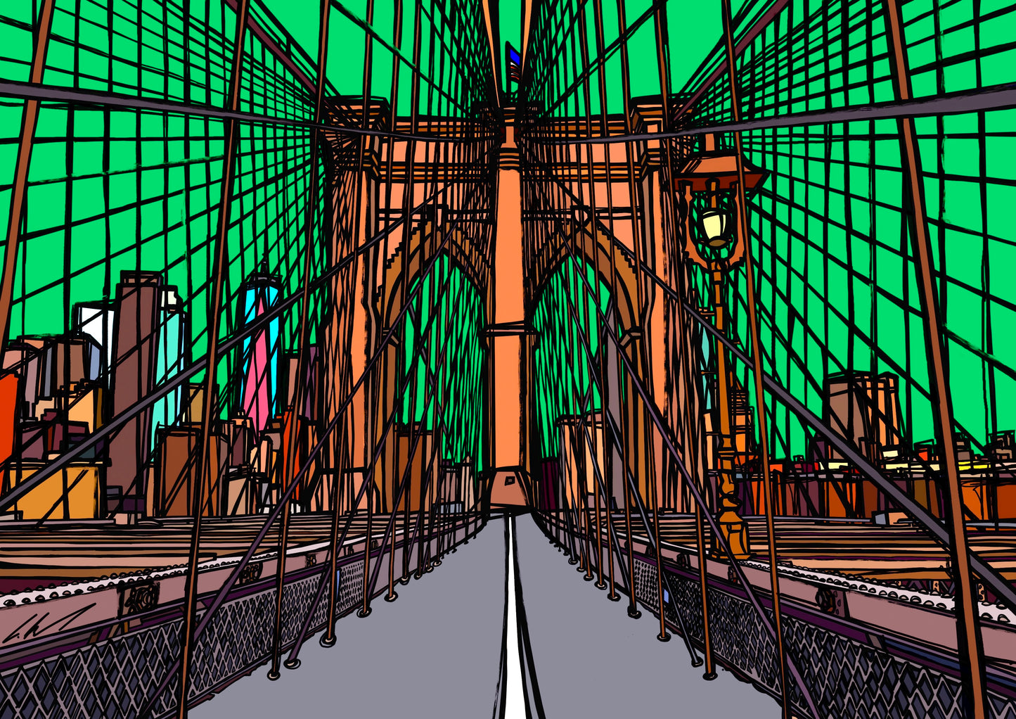 “Brooklyn Bridge in New York City, USA”