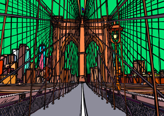 “Brooklyn Bridge in New York City, USA”