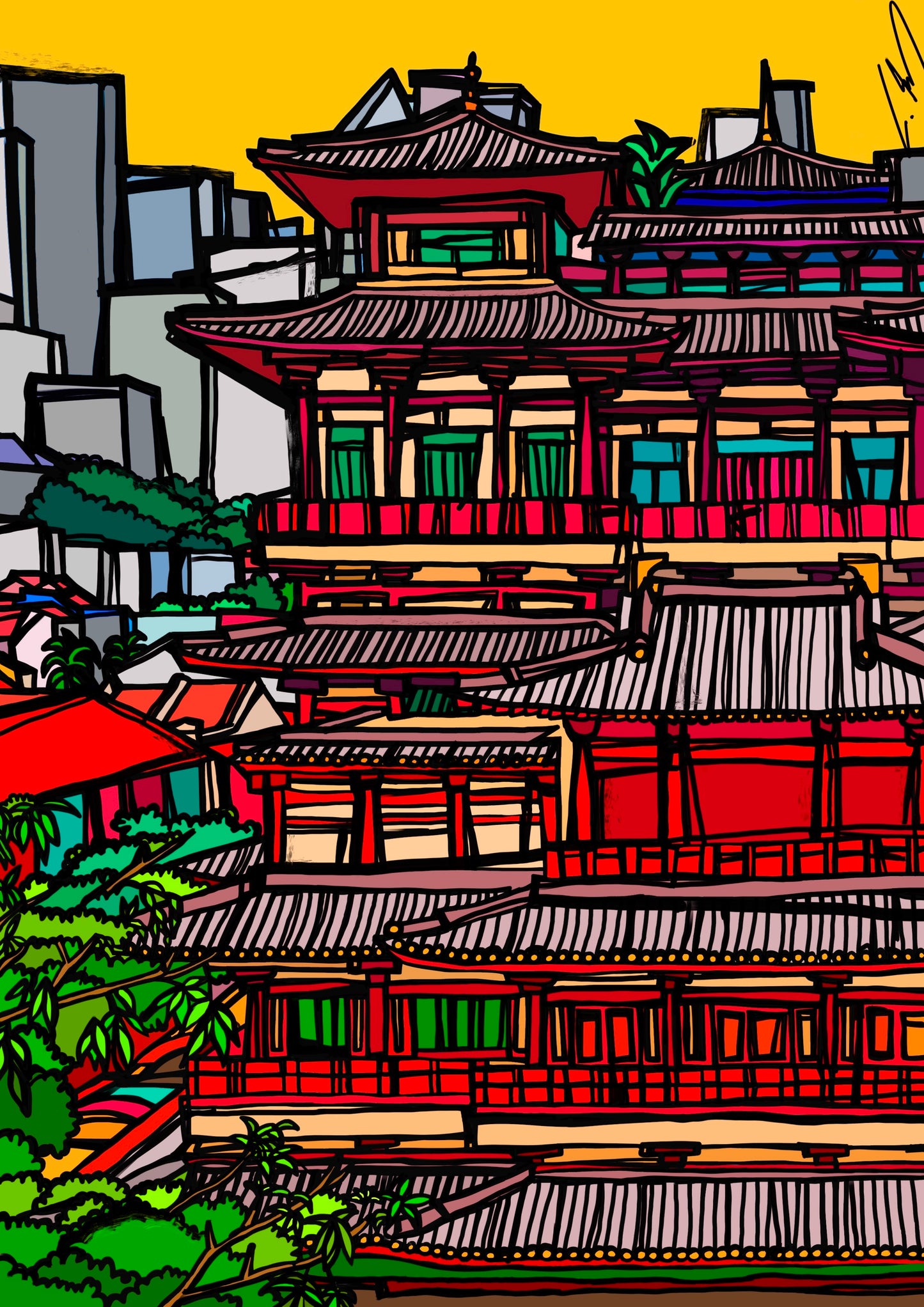 "Templo de la Reliquia del Diente de Buda, Singapur"