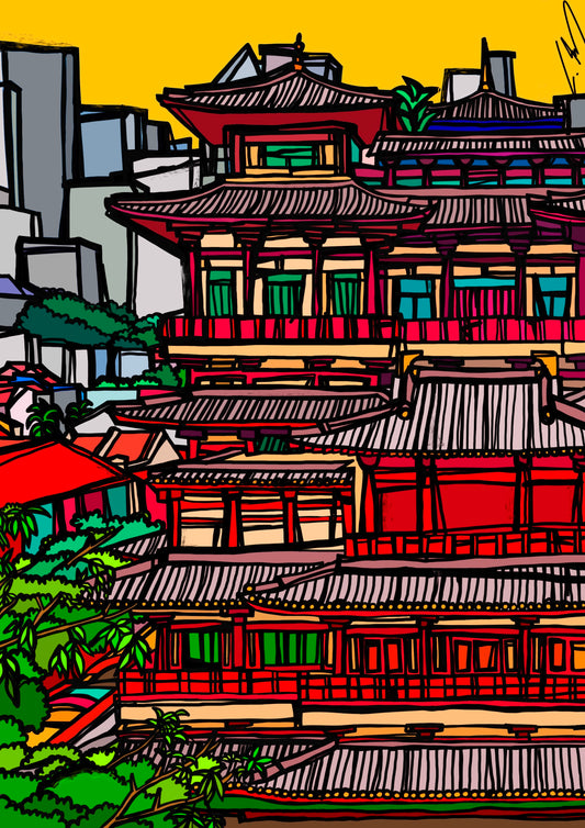 "Templo de la Reliquia del Diente de Buda, Singapur"