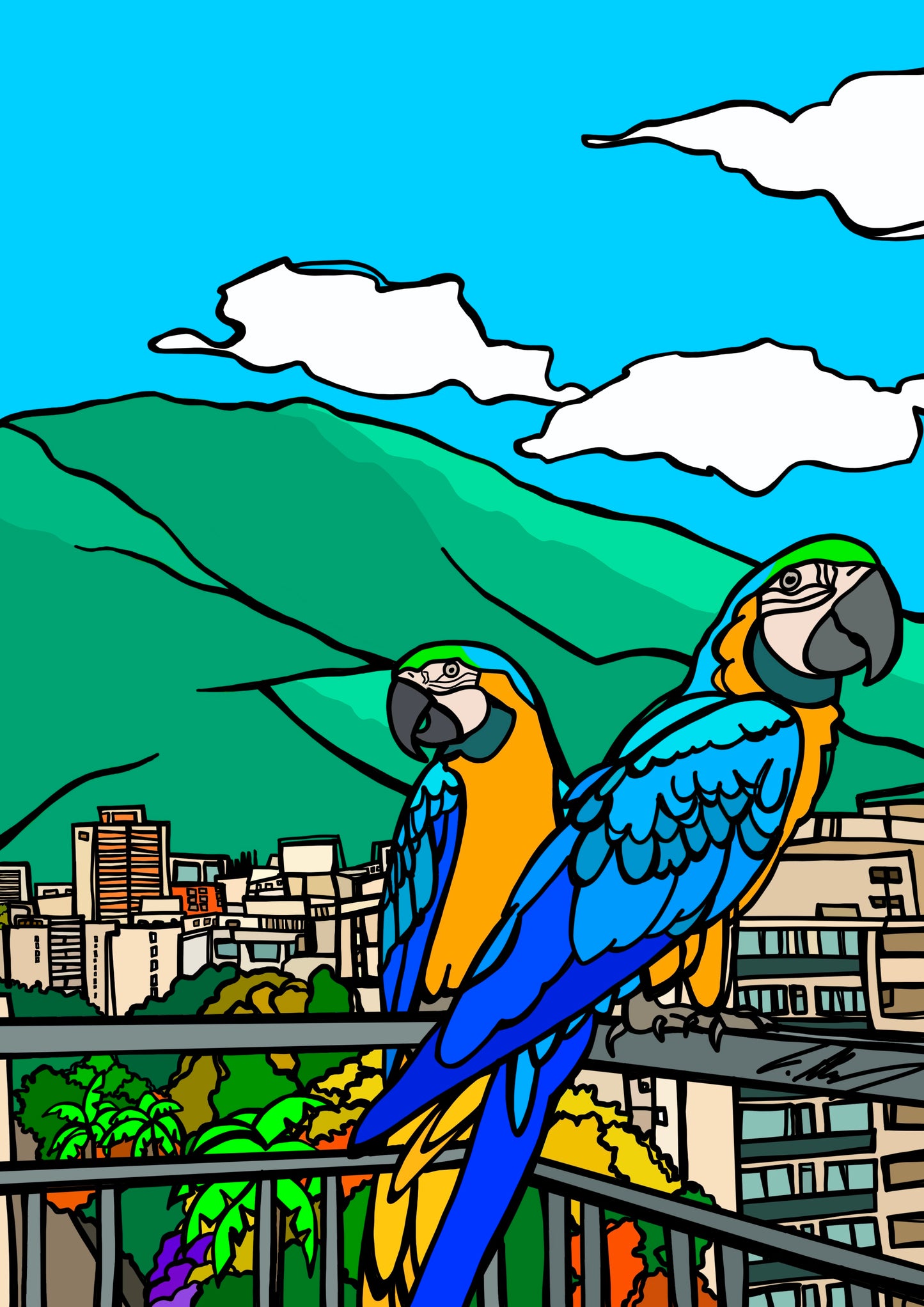 "The Parrots of Caracas, Venezuela"